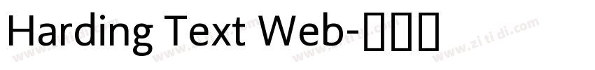 Harding Text Web字体转换 Harding Text Web字体转换